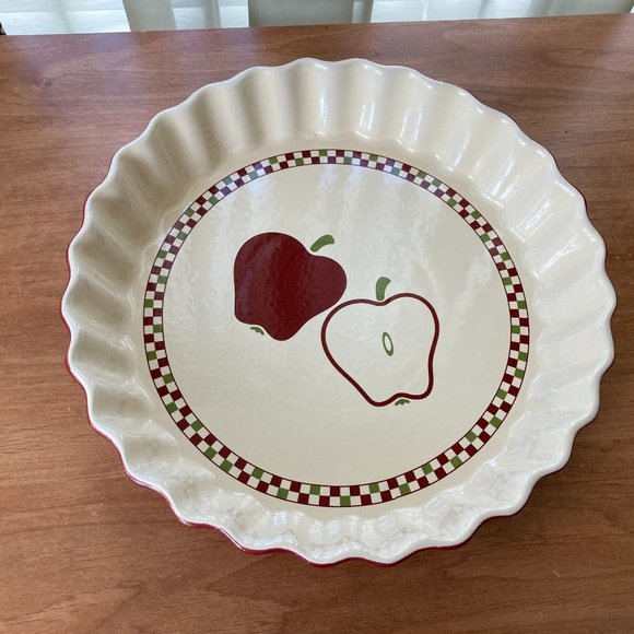 Heavy Ceramic Pie/Quiche Plate - Picture 3 of 5